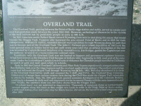 Marker, Overland Trail, Point of Rocks, WY